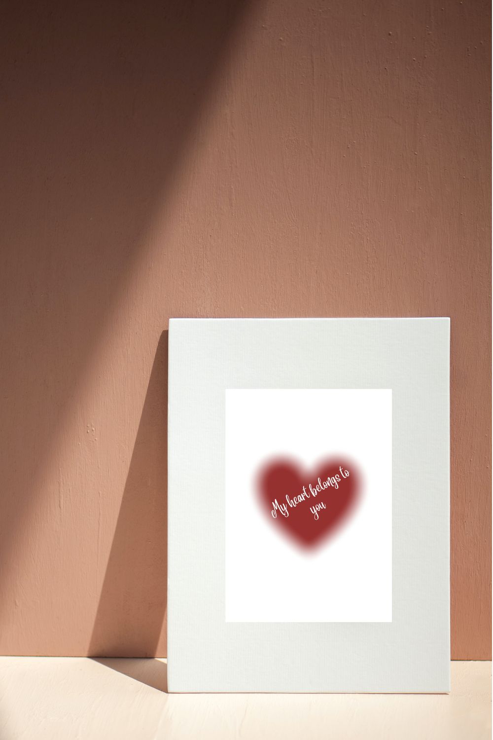 My heart belongs to you Printable, L O V E, Classic Love , Bedroom,Living Room,Home Decor, Digital DOWNLOAD Printable pinterest preview image.