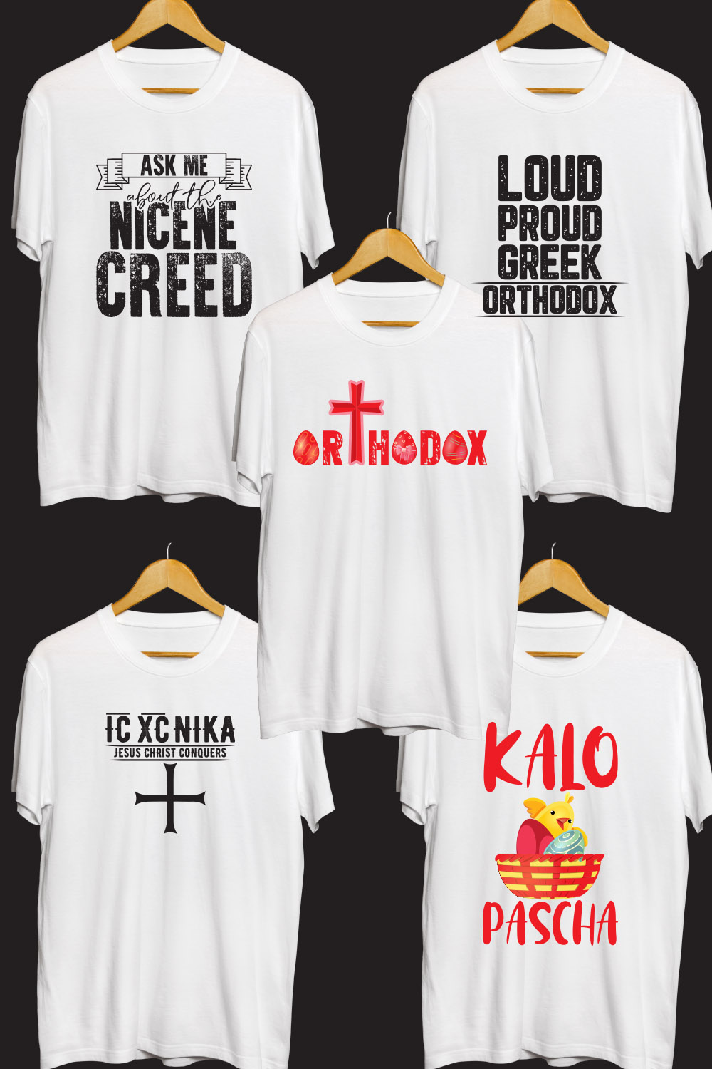 Orthodox Day SVG T Shirt Designs Bundle pinterest preview image.