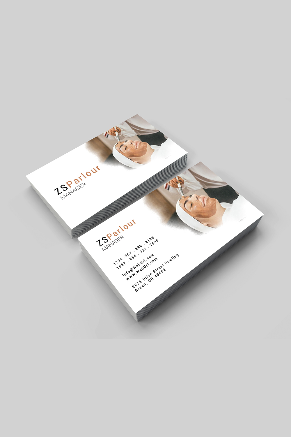 Parlour ( Simple and professional ) Business card design pinterest preview image.