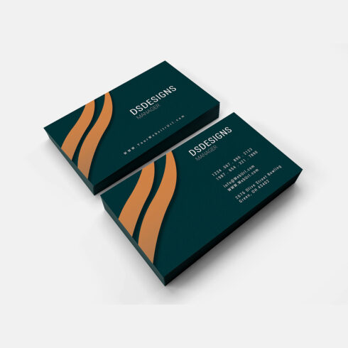 Luxury businness card design cover image.