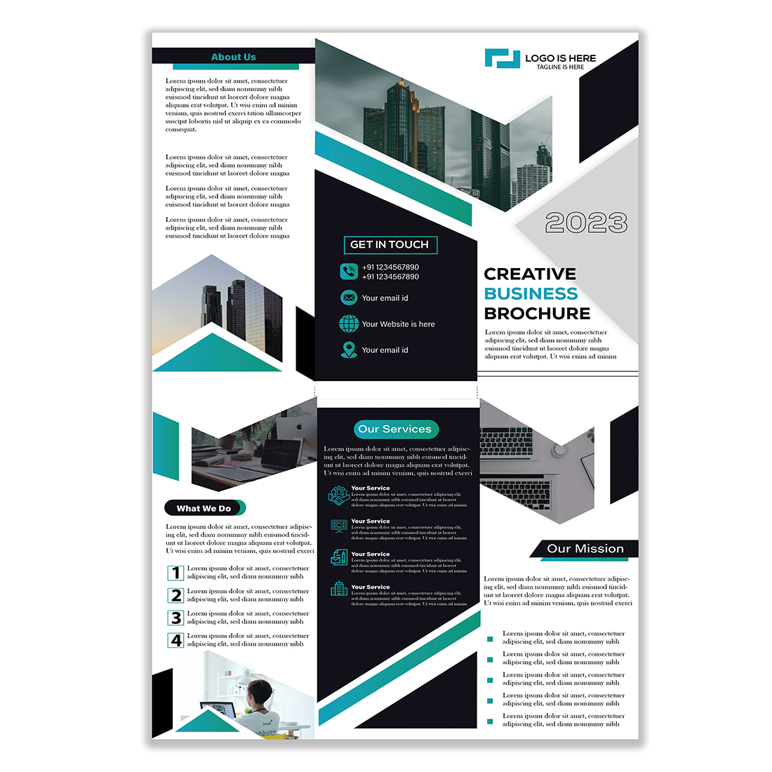 3 TRI-FOLD BROCHURE DESIGN ONLY 40$ONLY preview image.