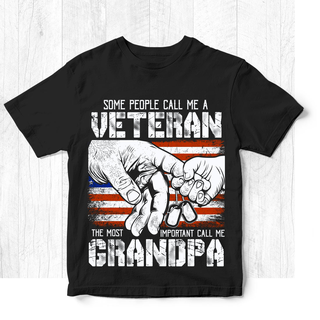 50 Veterans day t-shirt design bunle preview image.