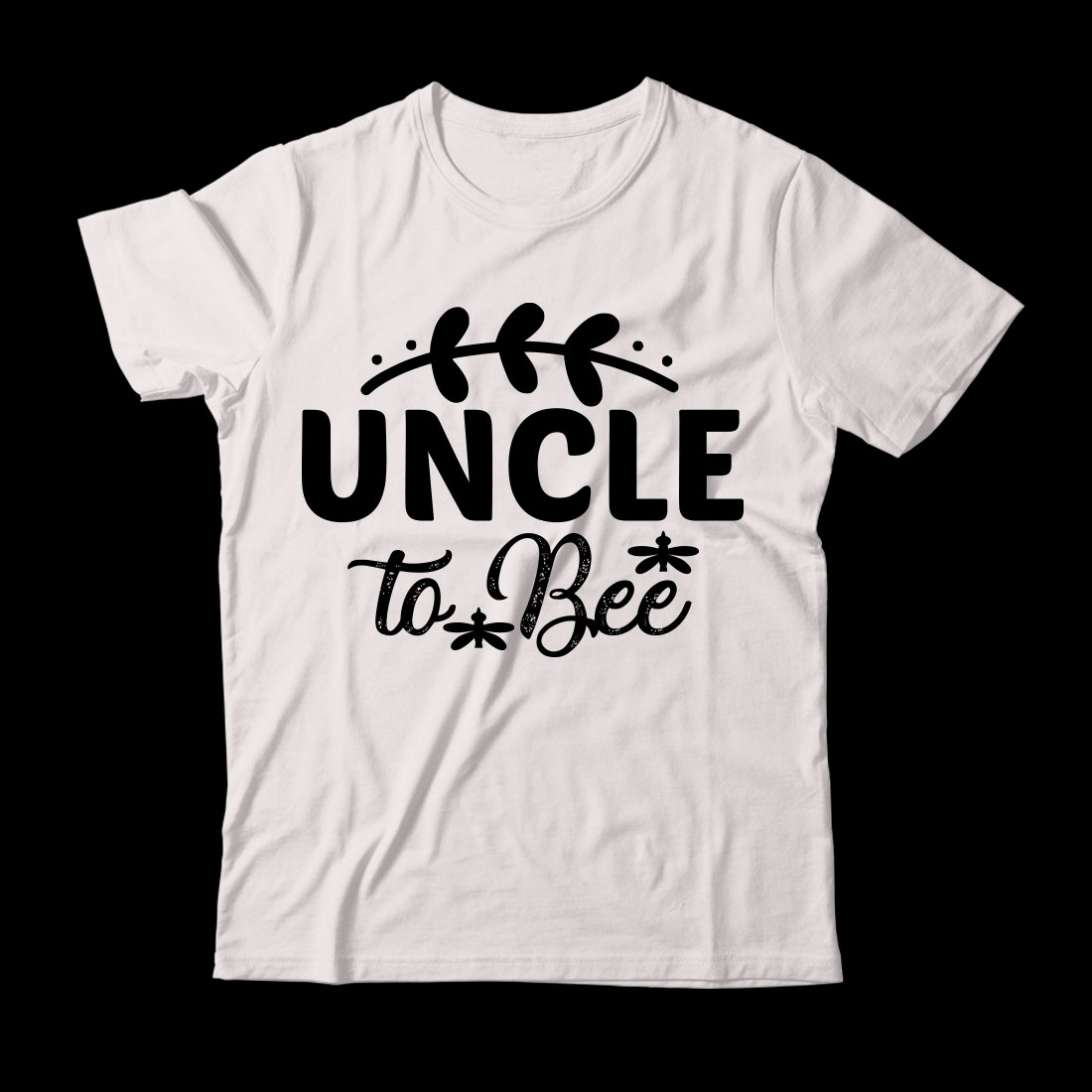White t - shirt that says uncle to bee.