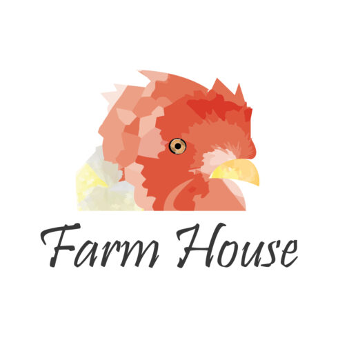 Roaster (Farm house) Watercolor Unique logo design cover image.