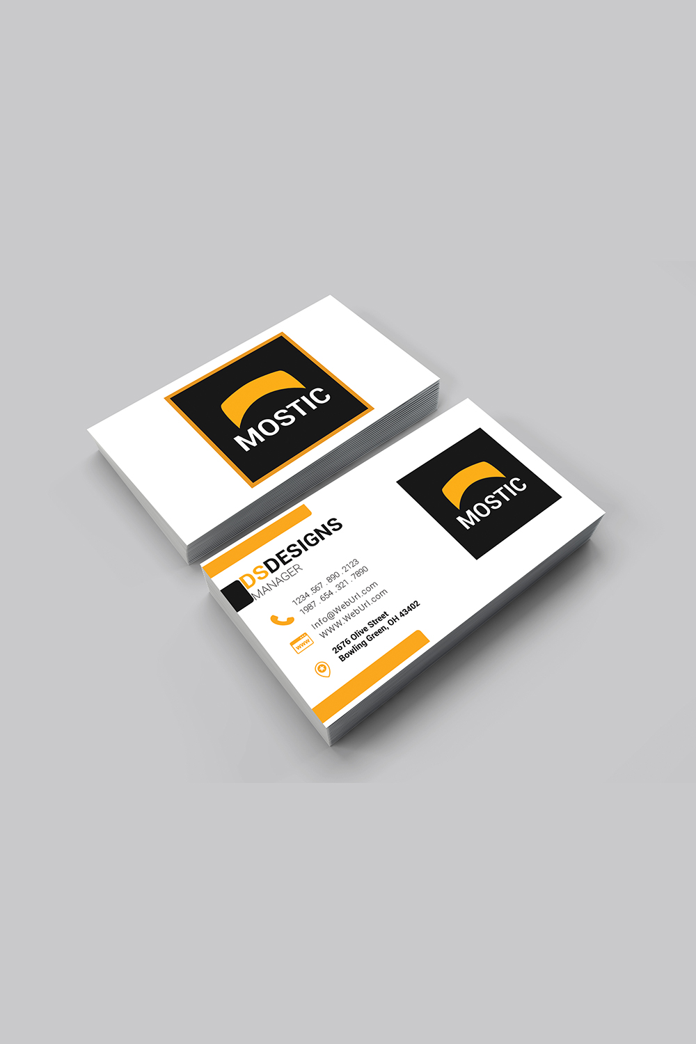Simple and Unique (Professional) Business card design pinterest preview image.