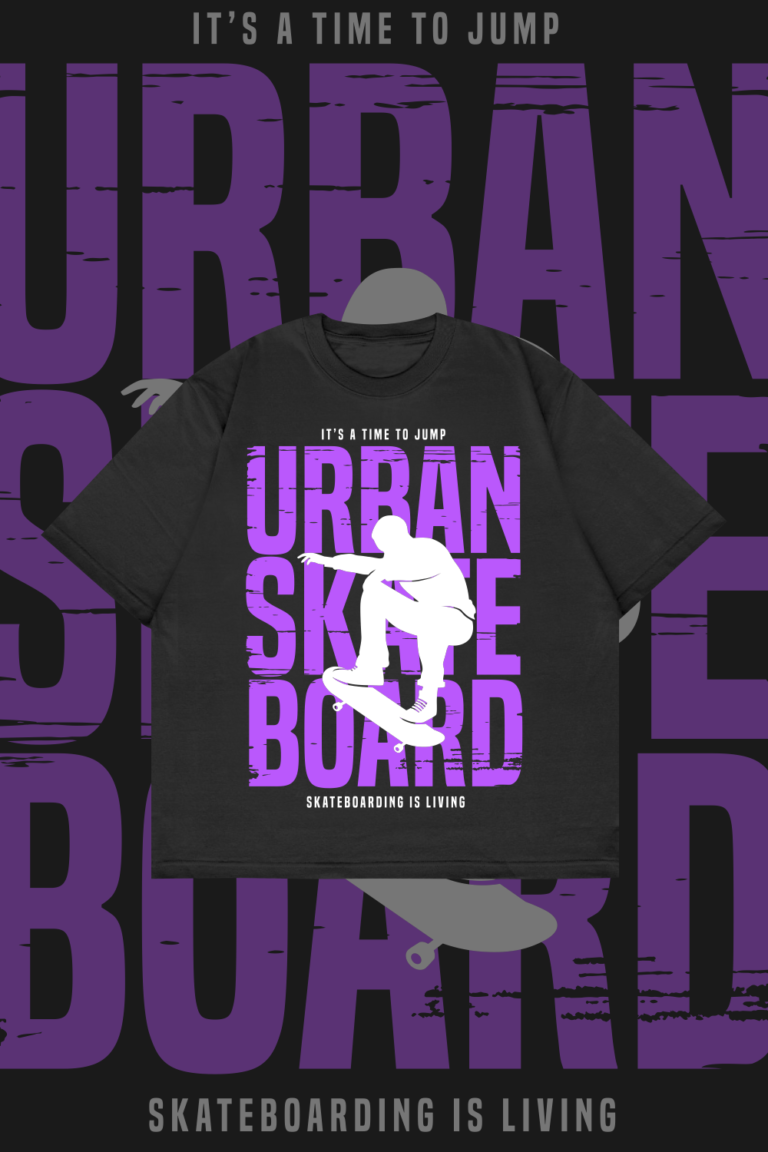 Urban Skateboard T shirt Designs, Urban Streetwear Style