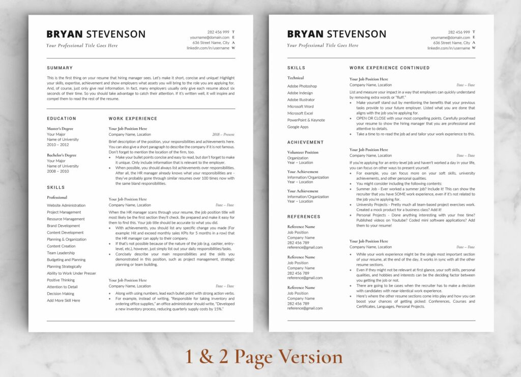 Physician Assistant Resume & CV - The Bryan – MasterBundles