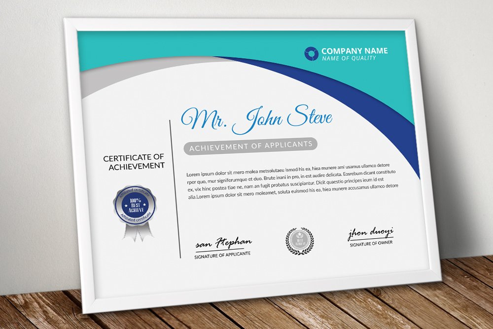 Office Word Certificate Template cover image.