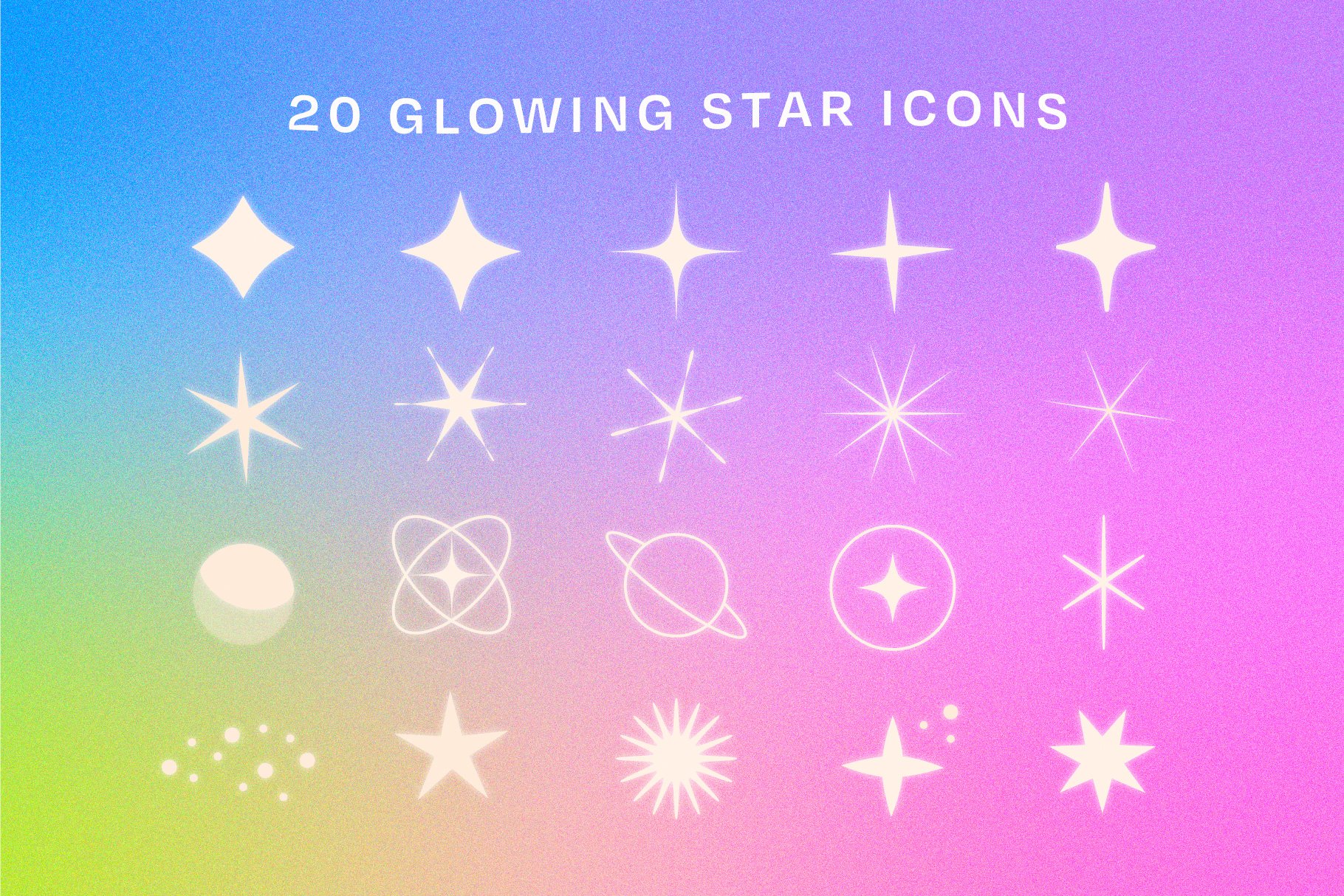 Twinkling Star Vector Pack preview image.