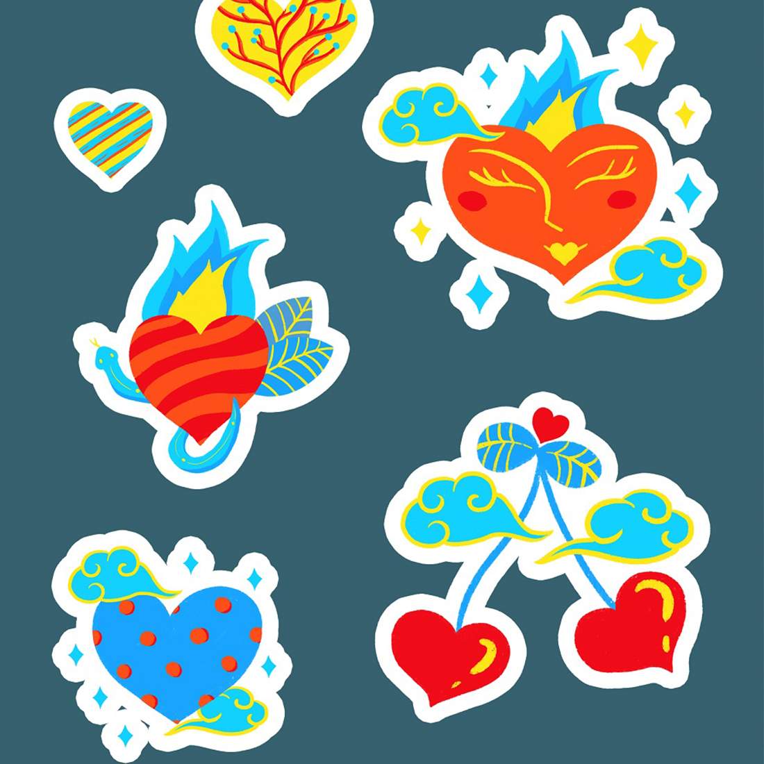 In LOVE Sticker Printable preview image.
