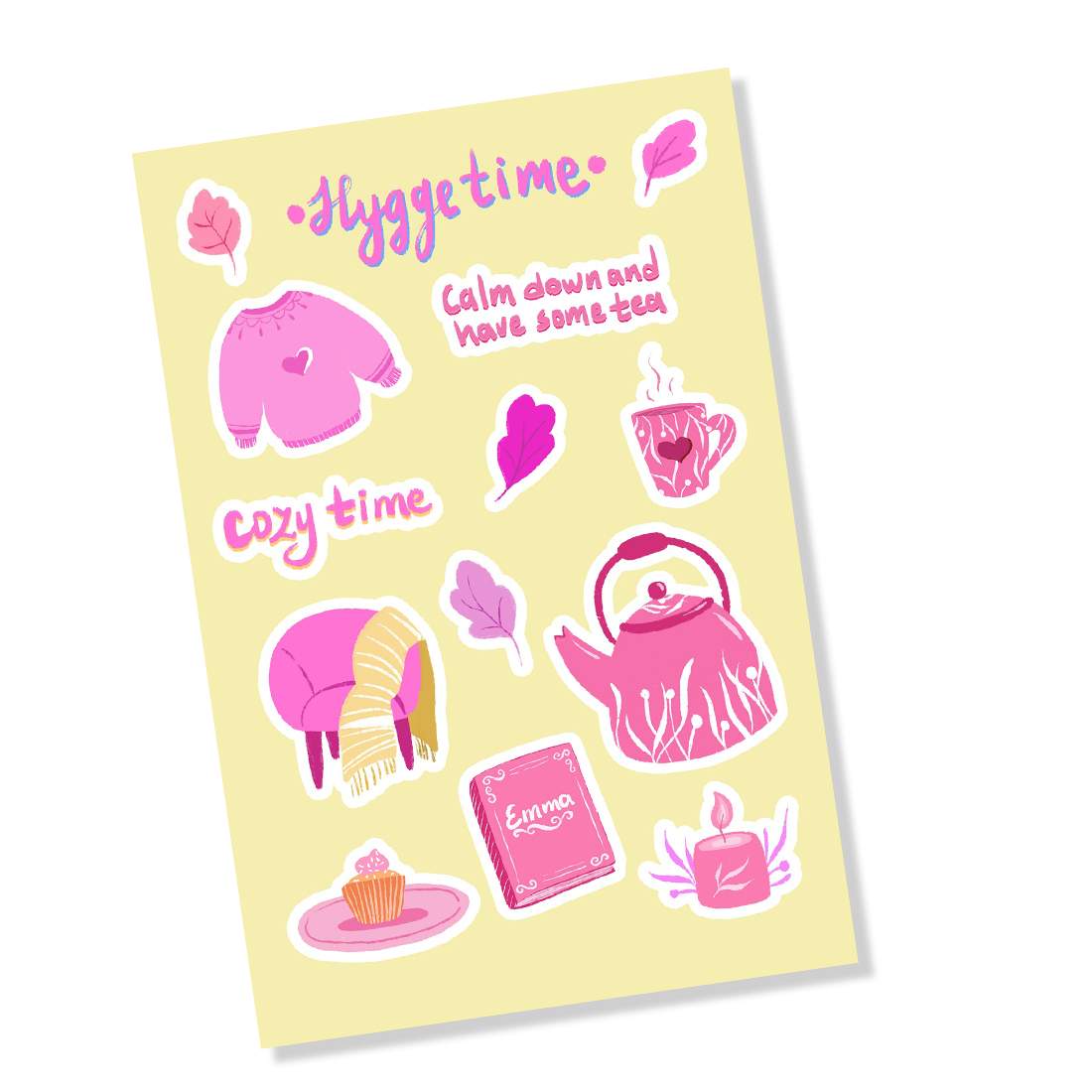 Get Cozy Printable Stickers Pack preview image.