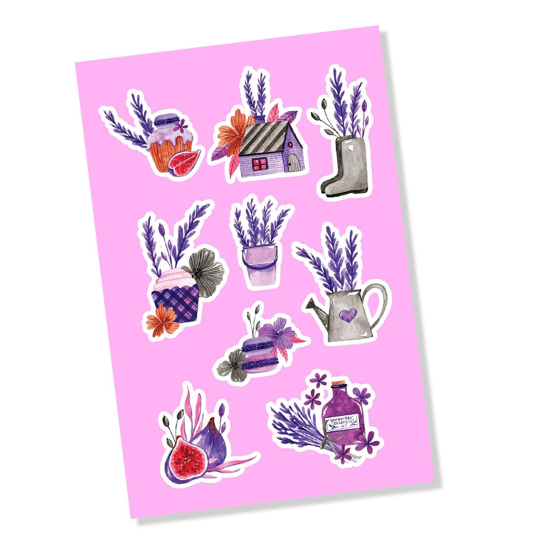 Lavender Aesthetic Sticker Printable preview image.
