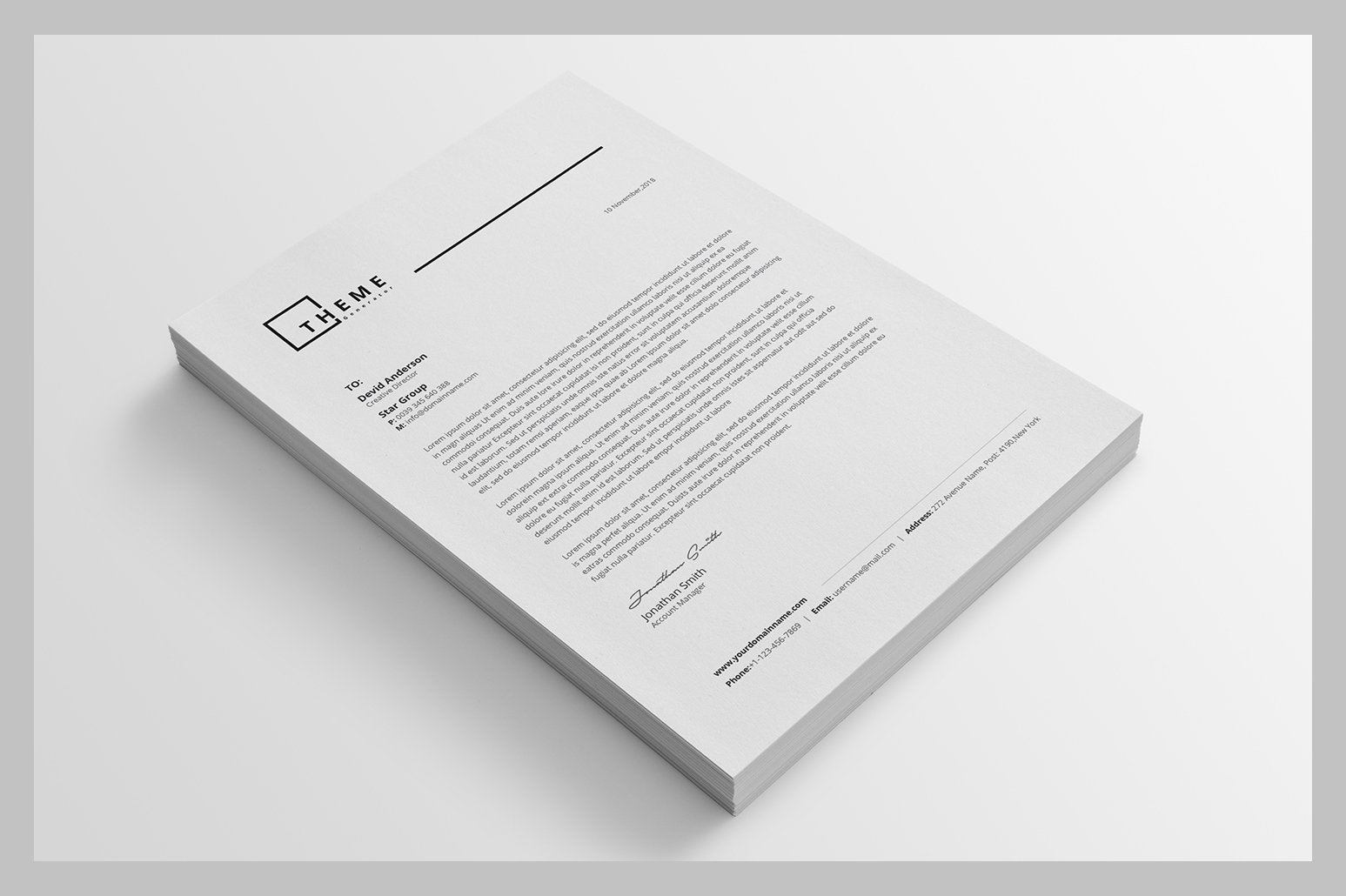 Letterhead preview image.