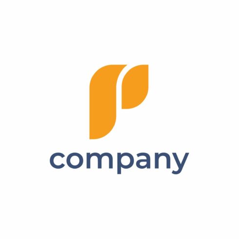 Initial letter P Orange Logo cover image.
