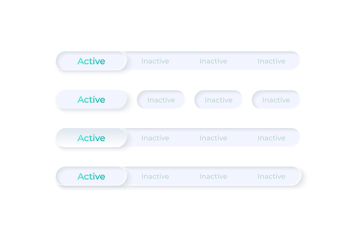 Activate and disable buttons UI kit cover image.