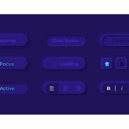 Option buttons UI elements kit cover image.