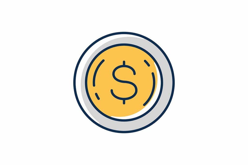 Commemorative coin RGB color icon – MasterBundles