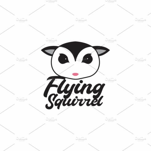 head cute flying squirrel logo cover image.