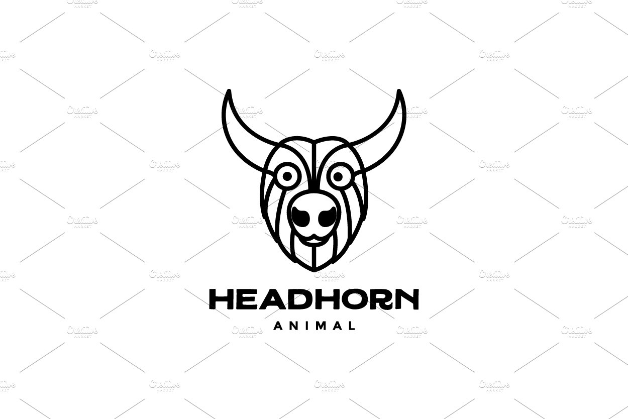 buffalo or mountain goat head logo cover image.