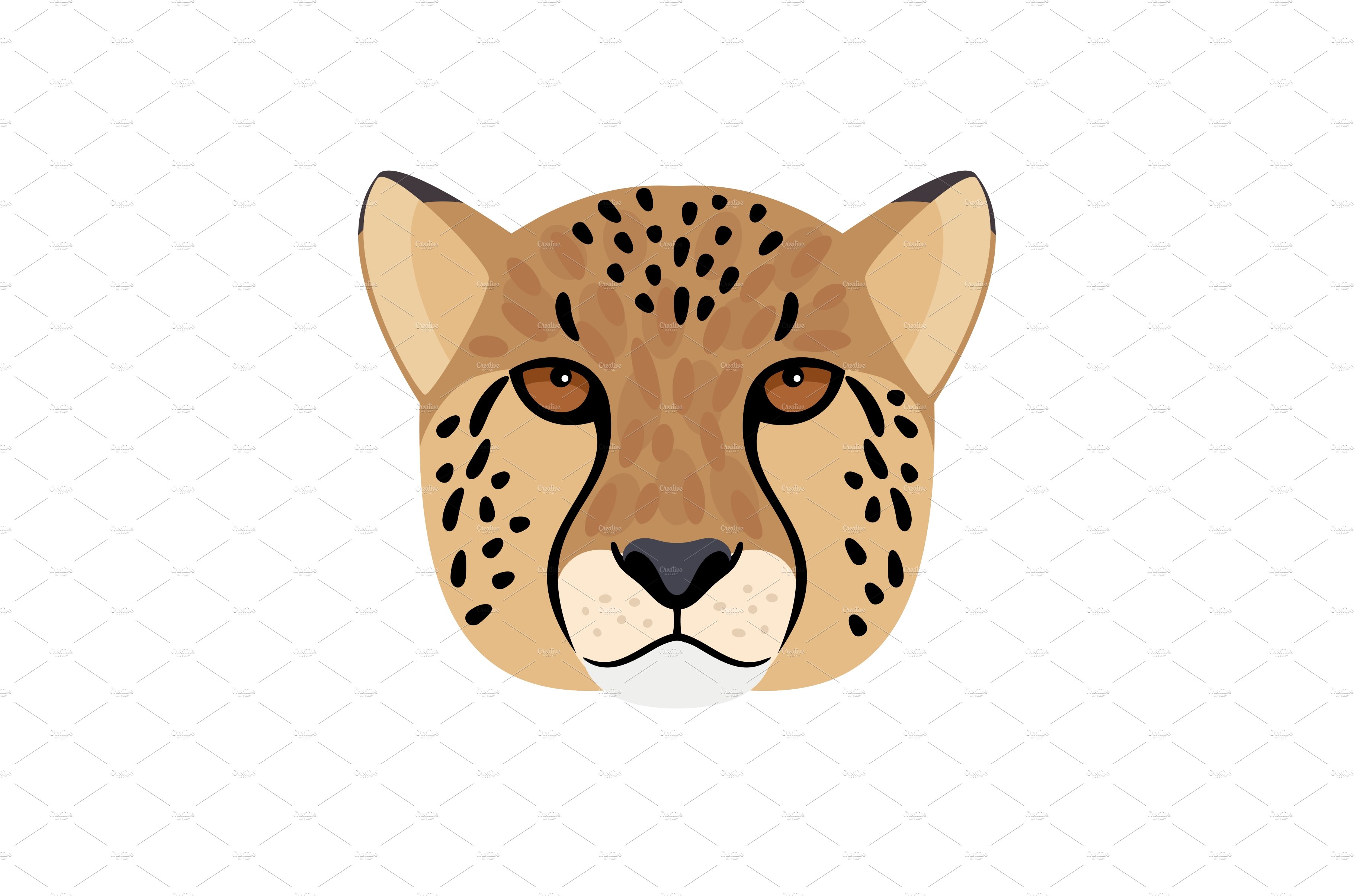 Cheetah head icon cover image.