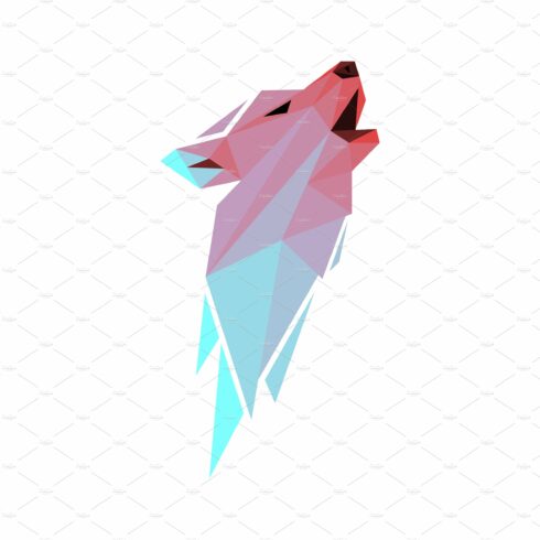 Wolf in paper art style cover image.