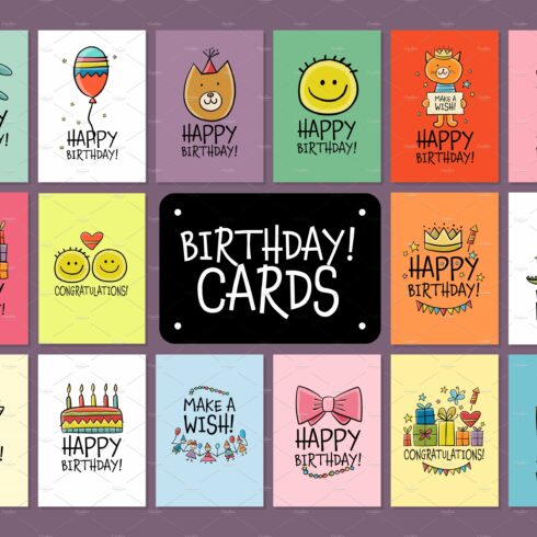 Birthday cards collection cover image.