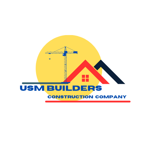 The logo for usm builder's construction company.