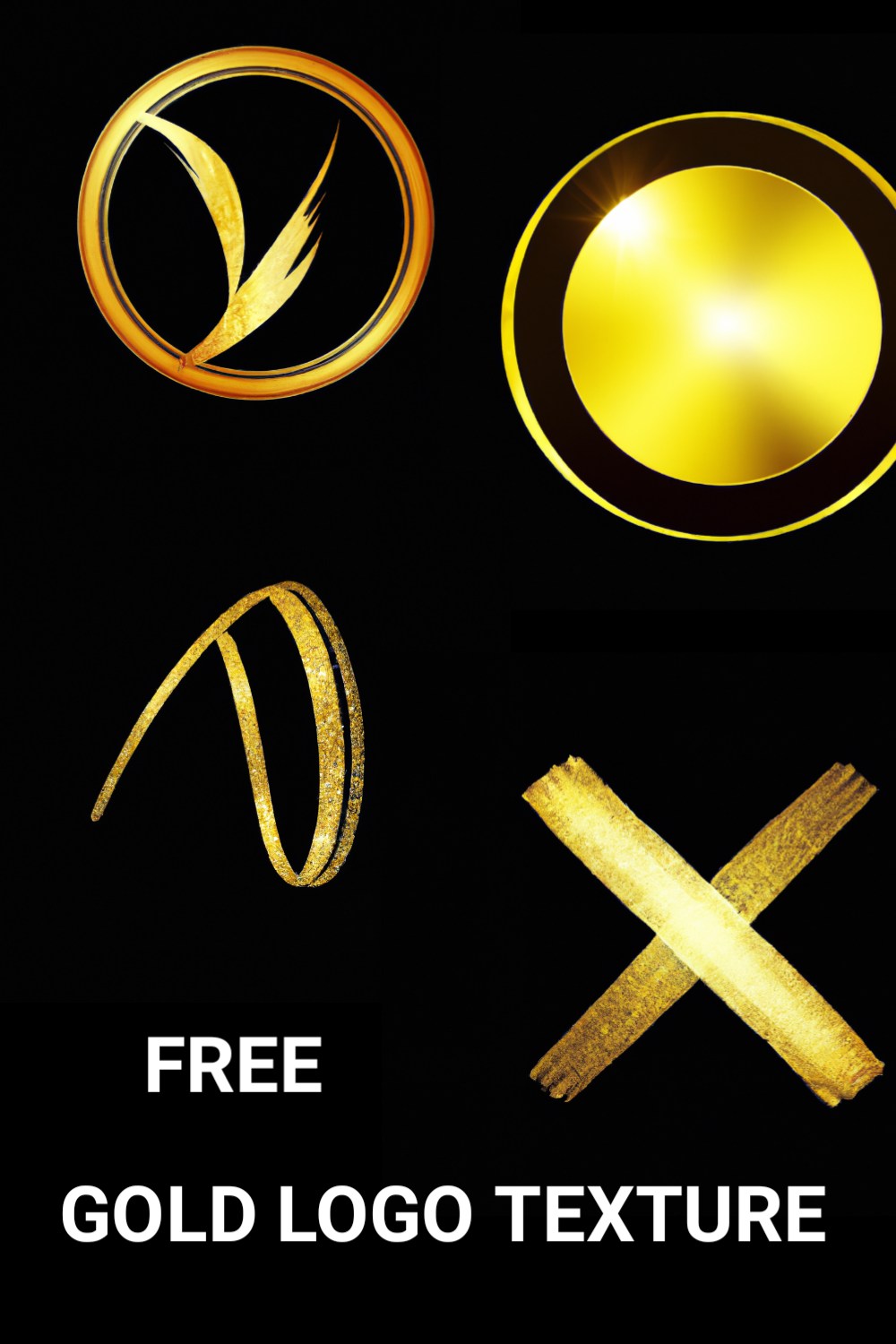 Free Gold Texture for Logo | Gold Logo Texture Bundles pinterest preview image.