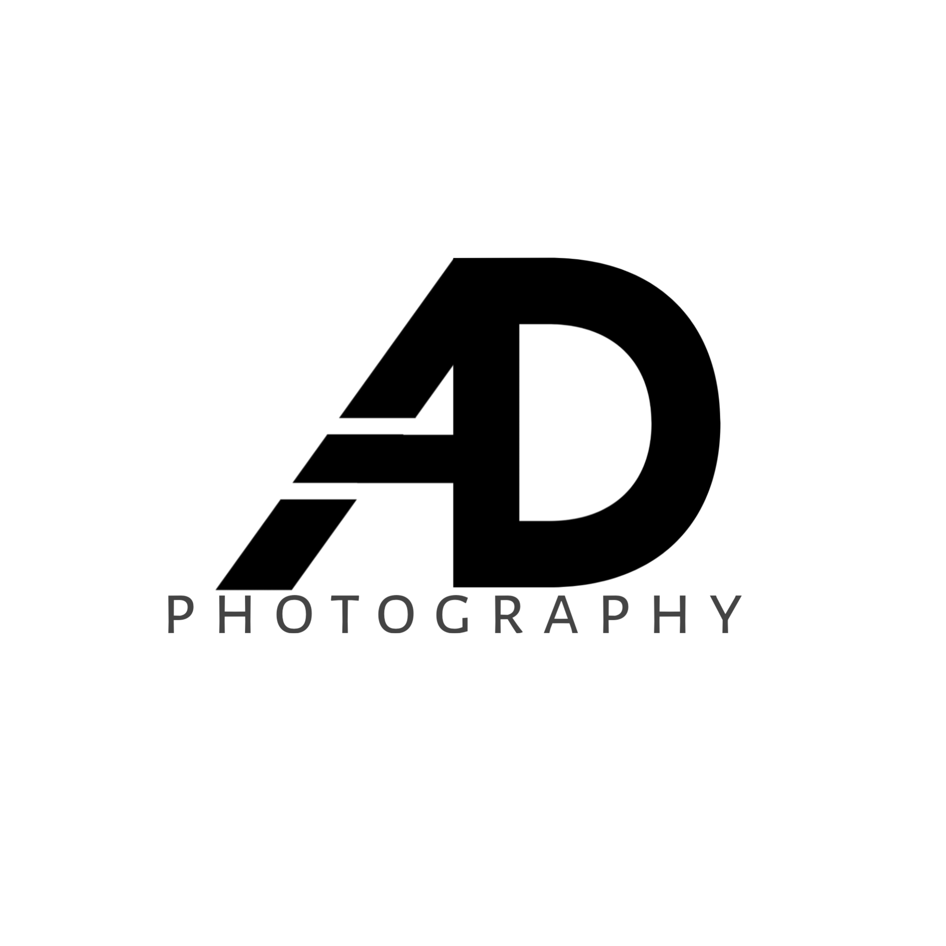 Black background with the word photography written in white.