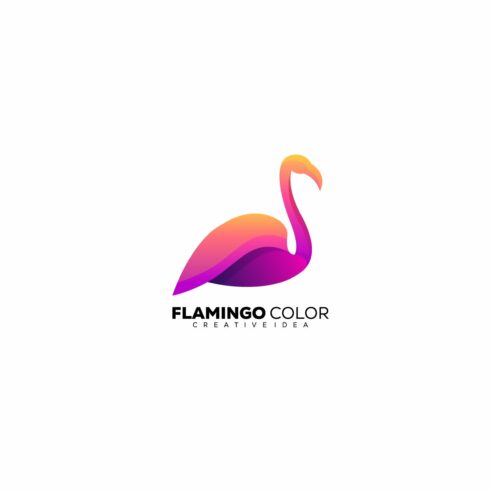 flamingo colorful logo design templa cover image.