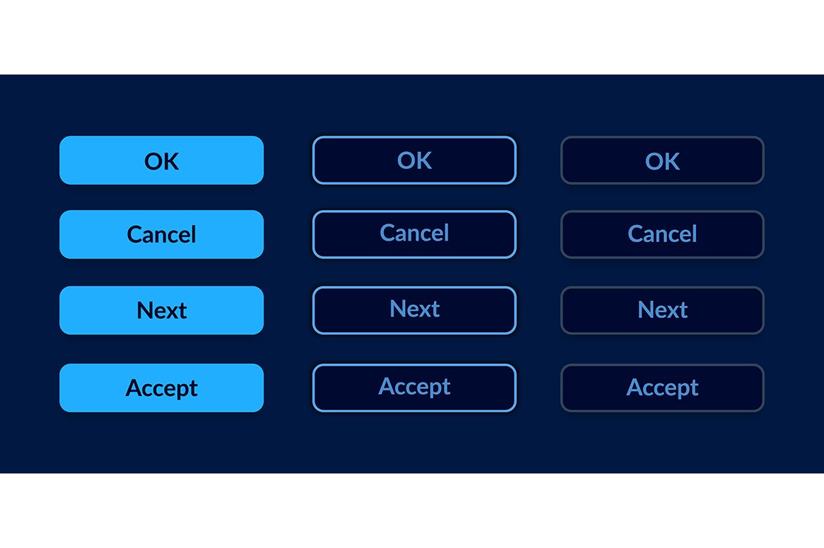 Option buttons UI elements kit cover image.