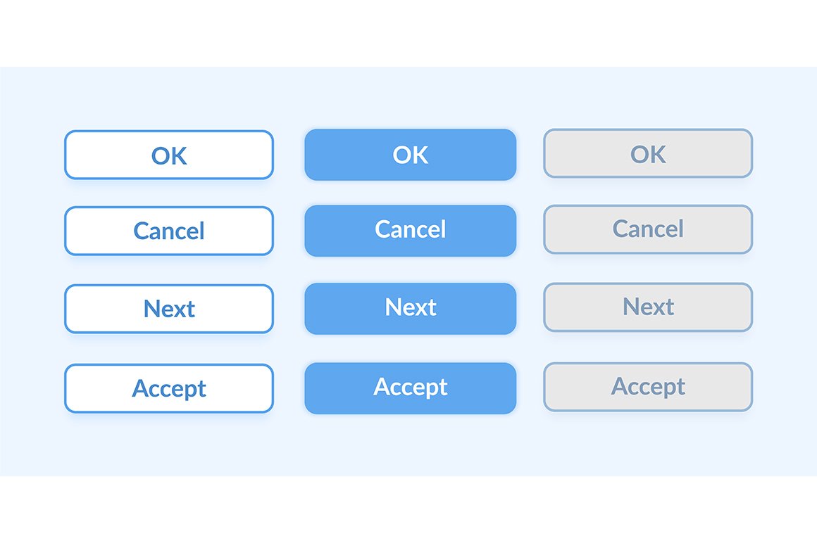 Option buttons UI elements kit cover image.