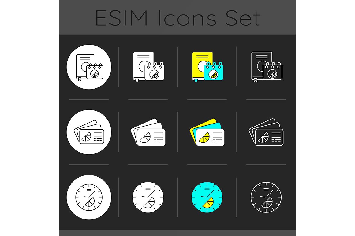 Company branding materials icons cover image.