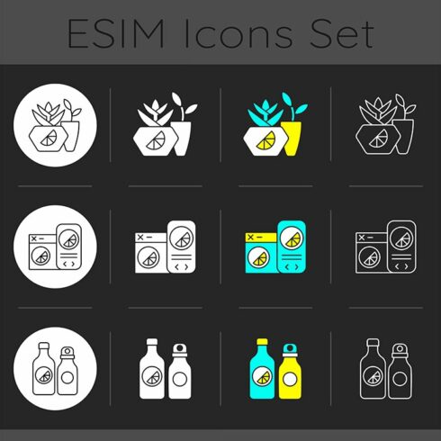 Company branding materials icons cover image.