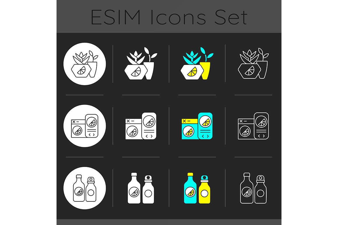 Company branding materials icons cover image.