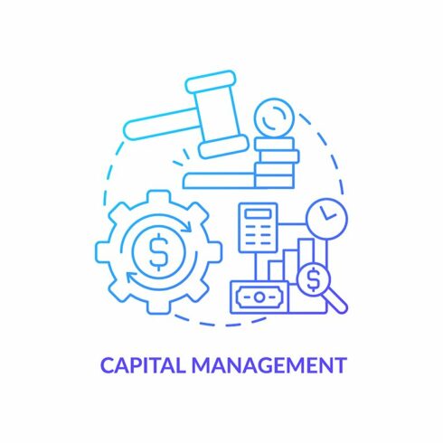 Wealth management concept icon cover image.