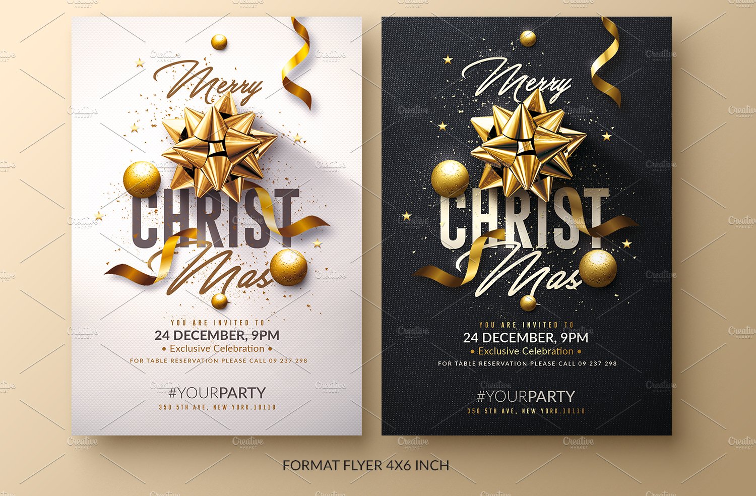Christmas Invitation - Psd Package preview image.