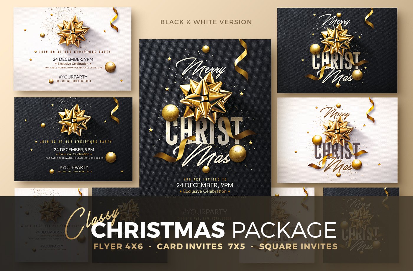 Christmas Invitation - Psd Package cover image.