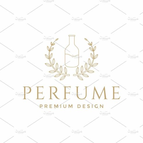hipster bottle perfume luxury logo cover image.