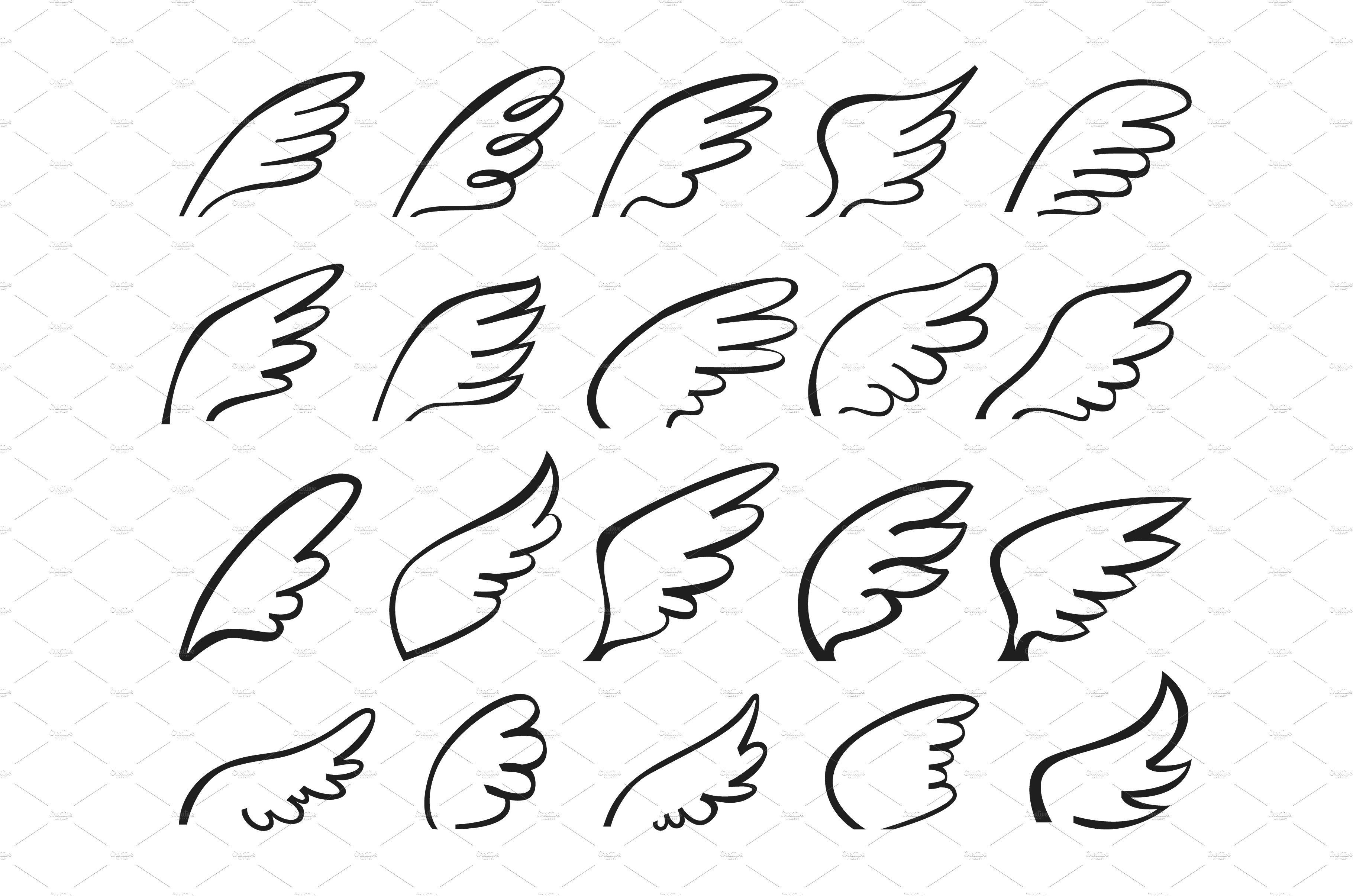 Angel Wing Outline Images – Browse 16,439 Stock Photos, Vectors, and Video  | Adobe Stock