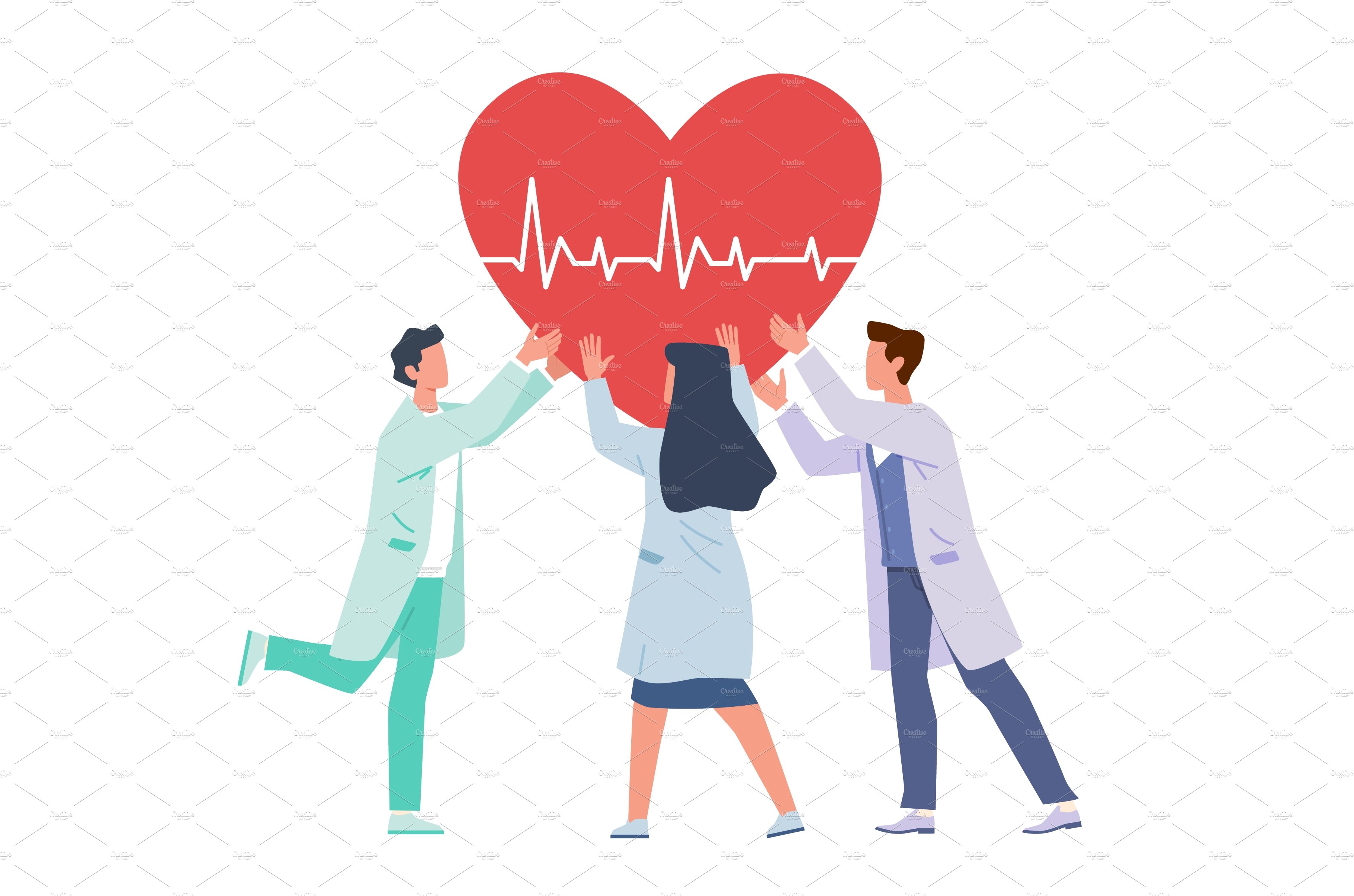 Heart Support. Doctors and nurses cover image.