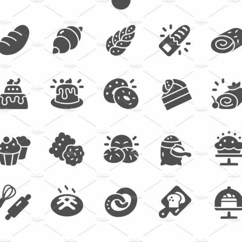 Bakery Icons cover image.