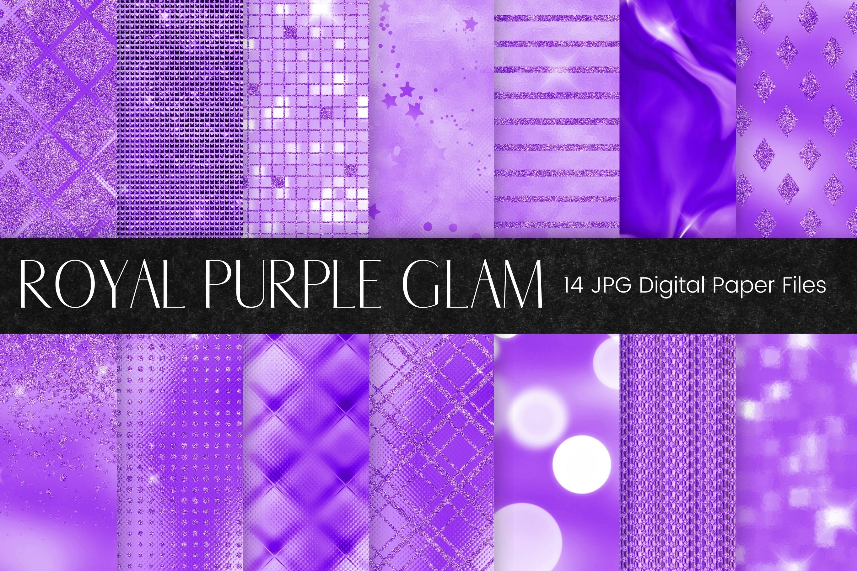 Lavender Purple Glam Digital Paper cover image.