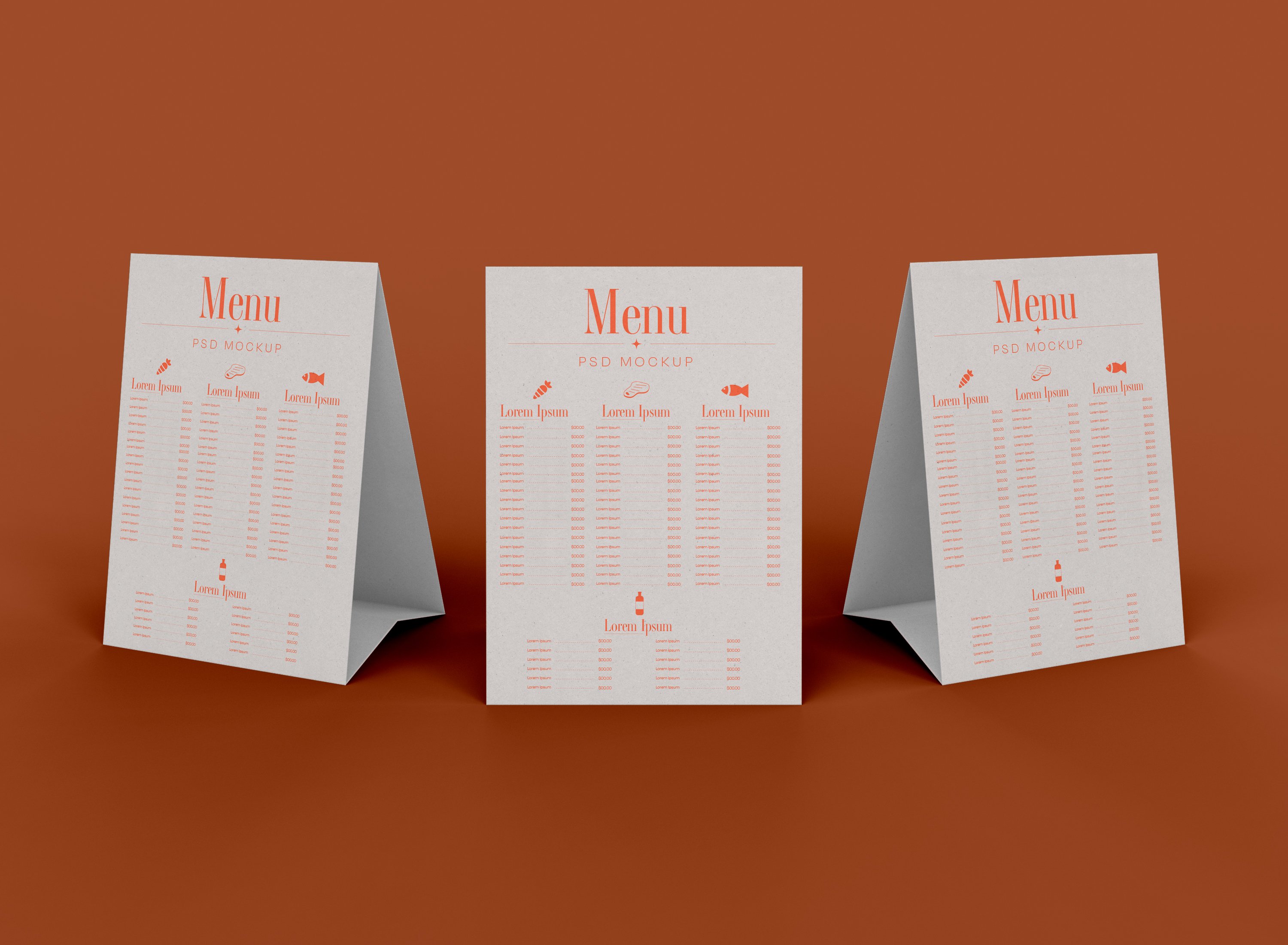 Menu Mockup cover image.