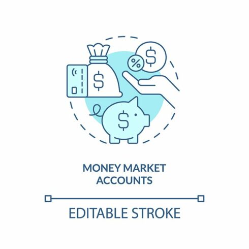 Money market accounts icon cover image.
