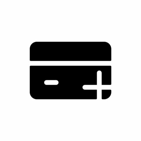 Open new bank account glyph ui icon cover image.