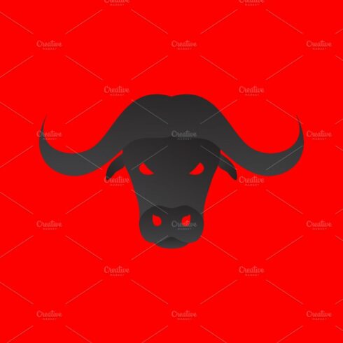 buffalo head abstract black logo cover image.