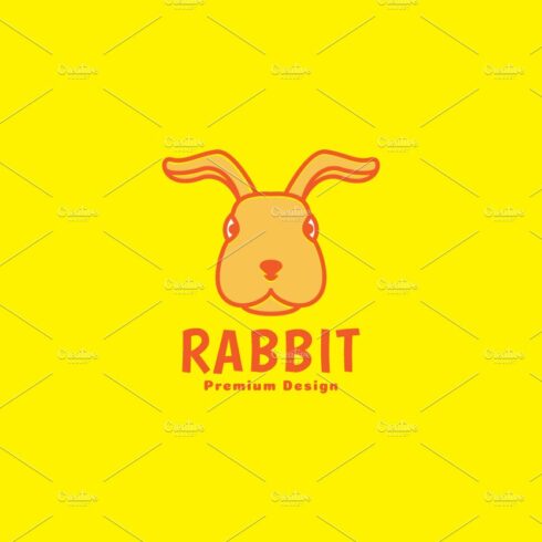 colorful animal pets rabbit head car cover image.