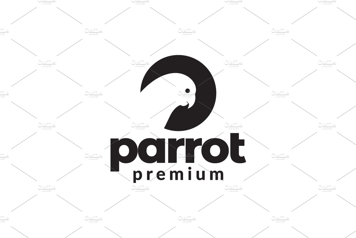 negative space circle with parrot cover image.