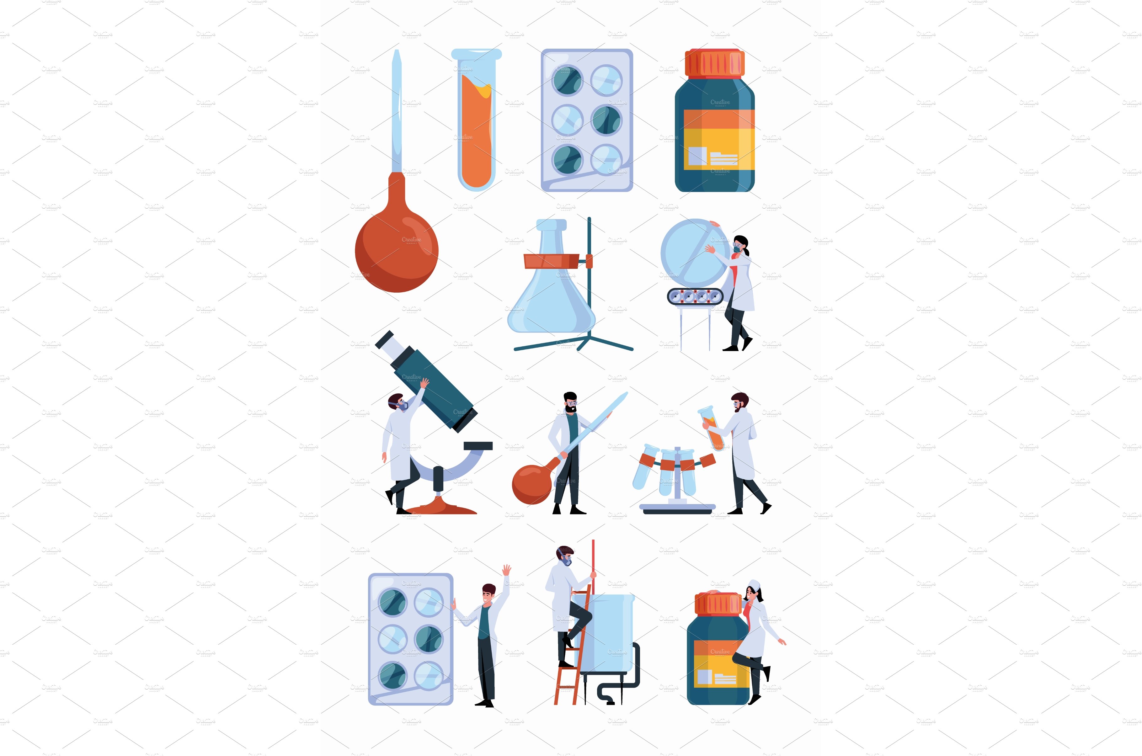 Pharmacy. Healthcare symbols drugs cover image.